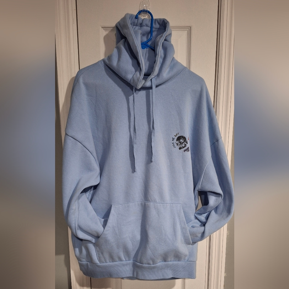 No Boundaries Light Blue Crewneck Hoodie Sweatshirt